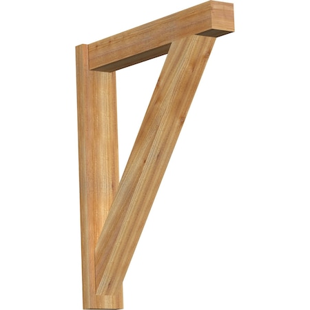 Ekena Millwork Traditional Block Rough Sawn Outlooker, Western Red Cedar, 6"W x 32"D x 40"H OUT06X32X40TRA05RWR